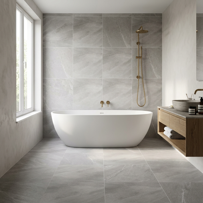Poetry Stone Piase Ash Matte 600x600mm Floor Tile (1.08m2 per box) - image 2