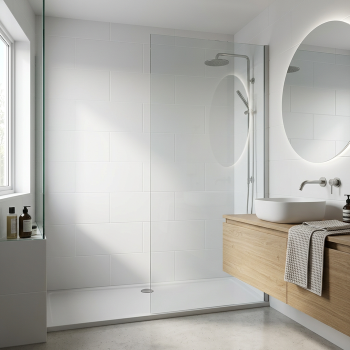 Pure White 150x600mm White Matt Rectified Wall Tile (1.35m2 box) - image 2