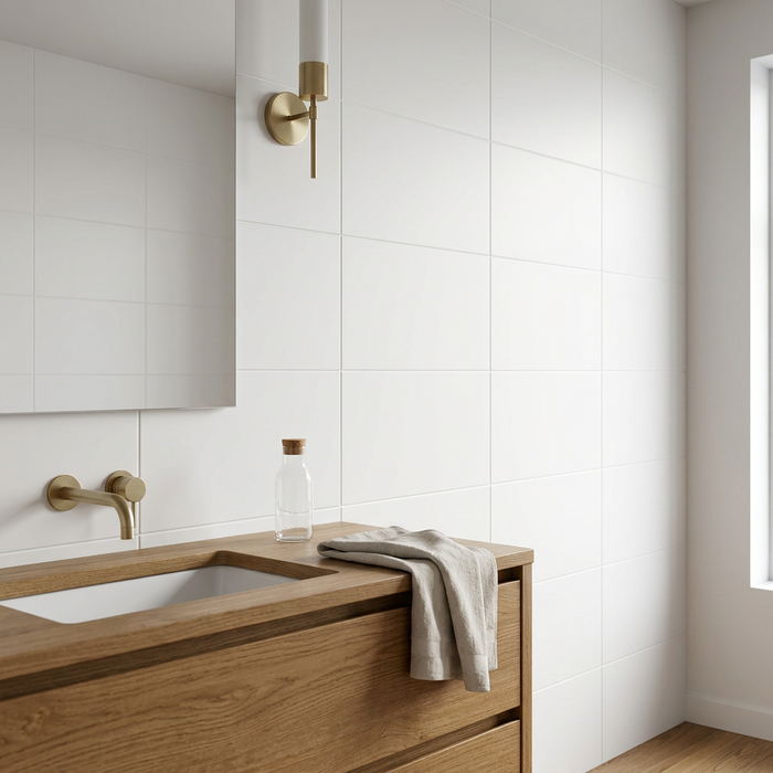 Pure White 300x600mm Matt Wall Tile (1.44m2 box) - image 2