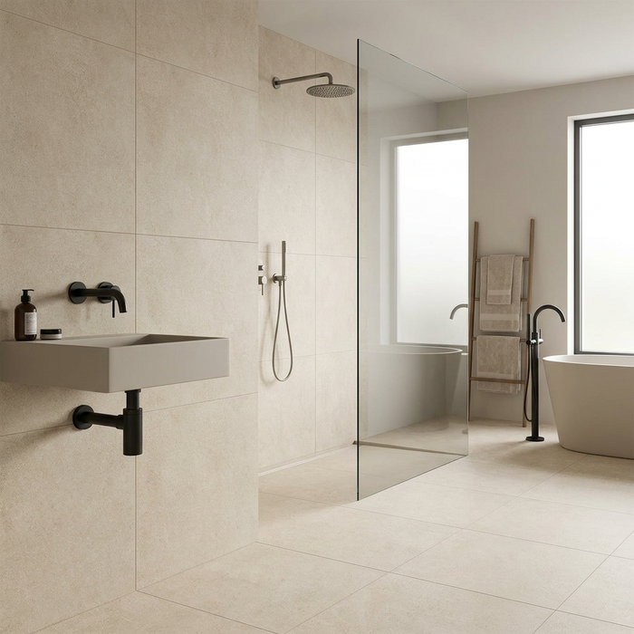 Realm White 600x600mm Matte Floor/Wall Tile (1.44m2 box) - image 2
