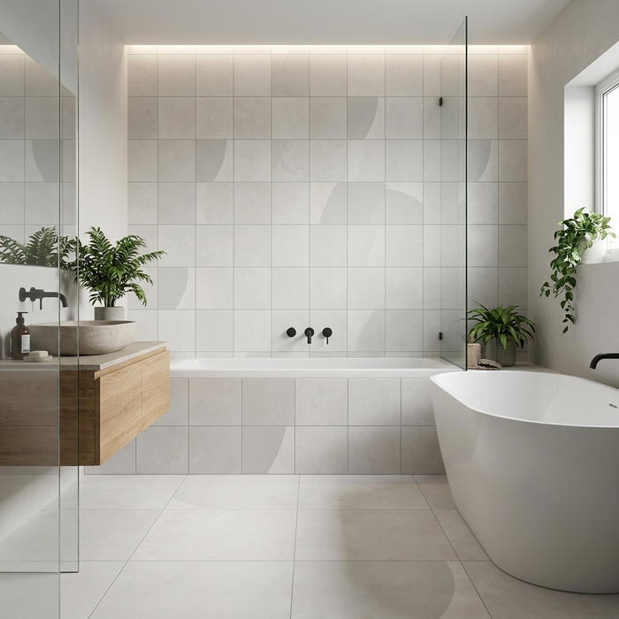 Story White 150x150mm Matt Wall/Floor Tile (0.585m2 box) - image 2