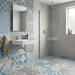 Venti Boost Blue Mix 200x200mm Matte Finish Floor Tile (1.2m2 box) - image 2