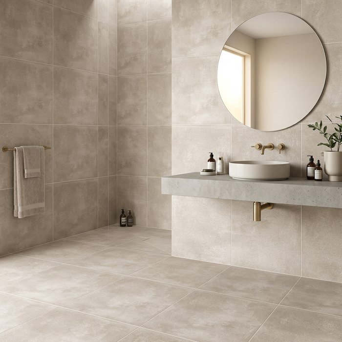 Volcano Beige 600x600mm Matte Floor/Wall Tile (1.08m2 per box) - image 2
