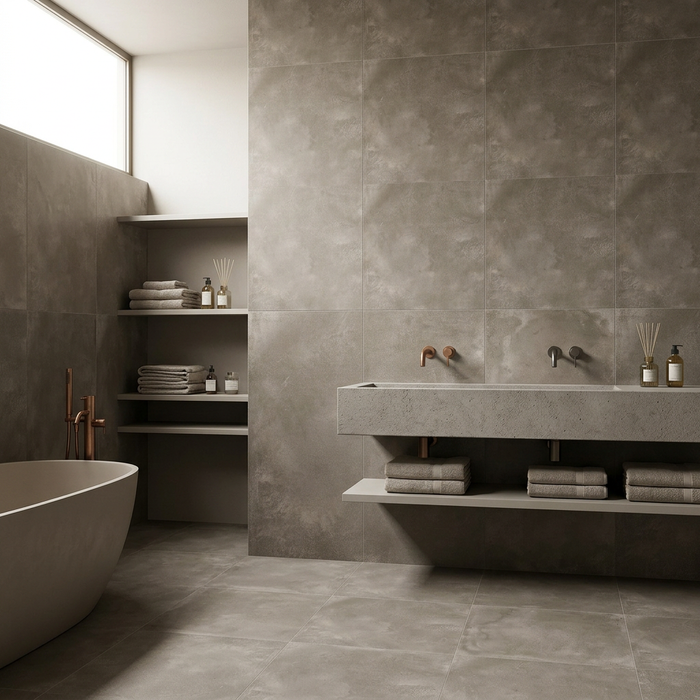 Volcano Taupe 600x600mm Matte Floor/Wall Tile (1.08m2 per box) - image 2