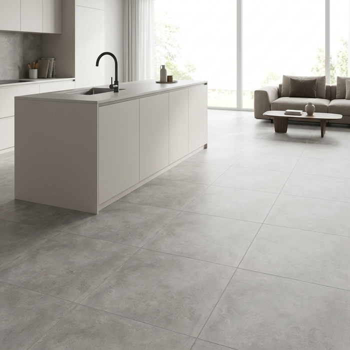 Emotion Gris 600x600mm Matte Floor/Wall Tile — kitchen setting