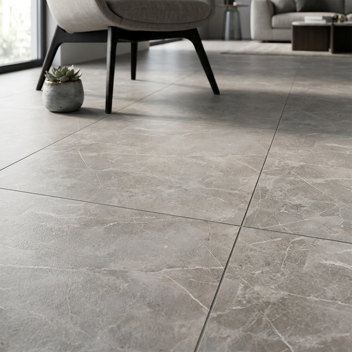 Marvel Pro Grey Fleury 600x600mm Matte Finish Floor Tile - image 3