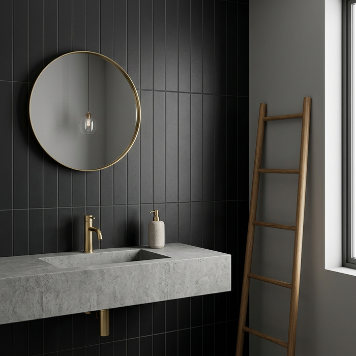 Soho Retro Black 50x300mm Matte Wall Tile - image 3