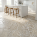 Travertine Ivory Crazy Pave Cross Cut 20mm (per M2) — kitchen setting