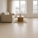 Boost Pro Ivory 600x600mm Matte Finish Floor Tile — living area setting