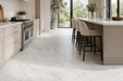 Marvel Pro Statuario Select 600x600mm Satin Finish Floor Tile — kitchen setting