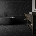 Marvel Dream Grigio Intenso 600x600mm Matte Finish Floor Tile — bathroom setting