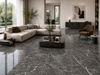 Marvel Dream Grigio Intenso 600x600mm Polished Finish Floor Tile — kitchen setting