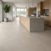 Arkshade Dove 600x600mm Matte Finish Floor Tile — kitchen setting