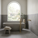 Brave Grey 600x600mm Matte Finish Floor Tile — kitchen setting