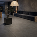 Emotion Anthracite 600x600mm Matte Floor/Wall Tile — living area setting