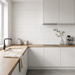 Pure White 300x600mm Matt Wall Tile — kitchen setting