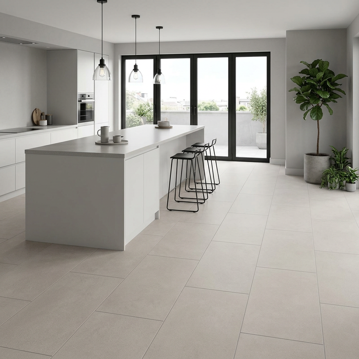 Arkshade Dove 450x900mm Matte Finish Floor Tile (1.215m2 box) - AI generated product/lifestyle image 3