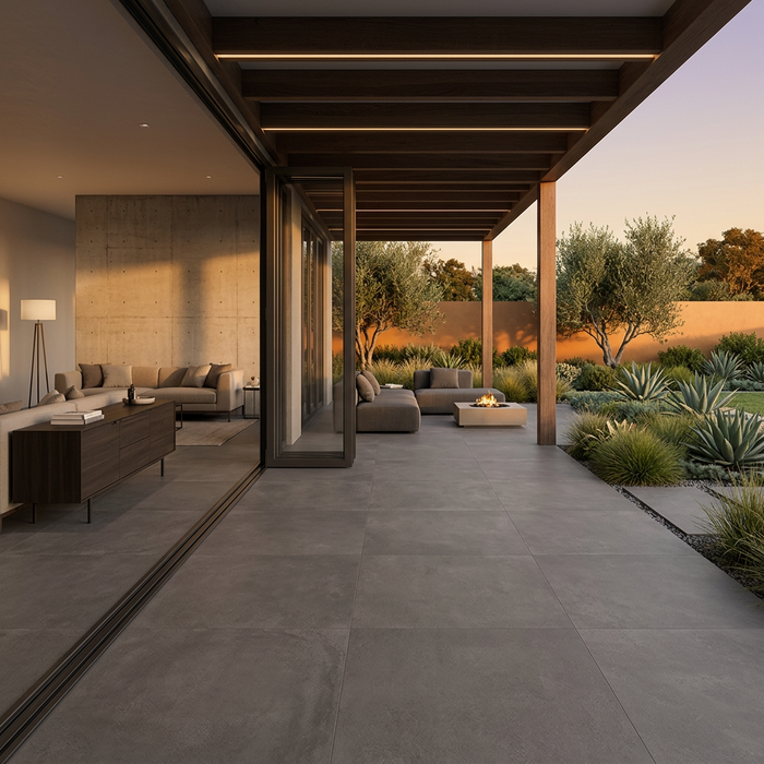 Boost Smoke 300x600mm Matte Finish Floor Tile (1.26m2 box) - AI generated product/lifestyle image 3