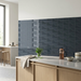 Curve Ink Blue Gloss 83x120mm Mosaic Wall Tile (.48m2 box) - image 3