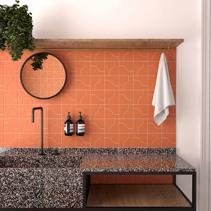 Curve Sunset Matt 83x120mm Mosaic Wall Tile (.48m2 box) - image 3