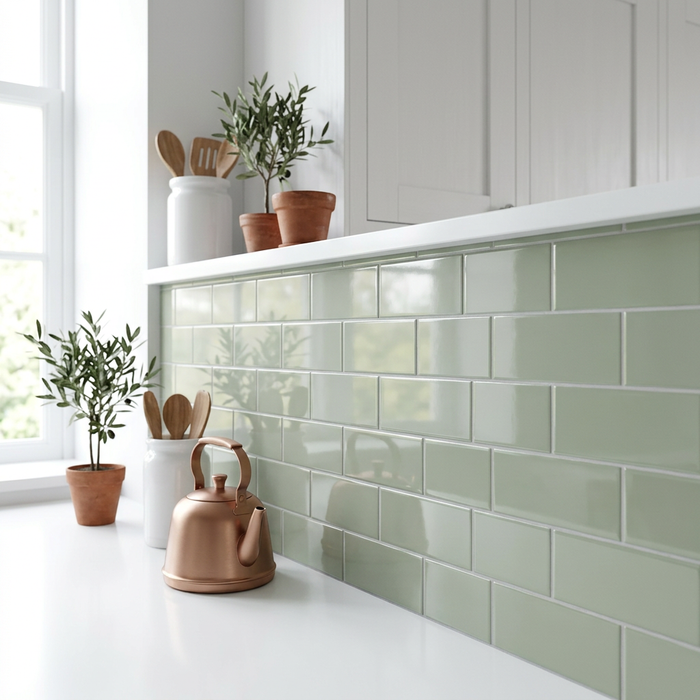 Dust Sage Subway 50x200 Gloss Wall Tile (0.50m2 box) - image 3