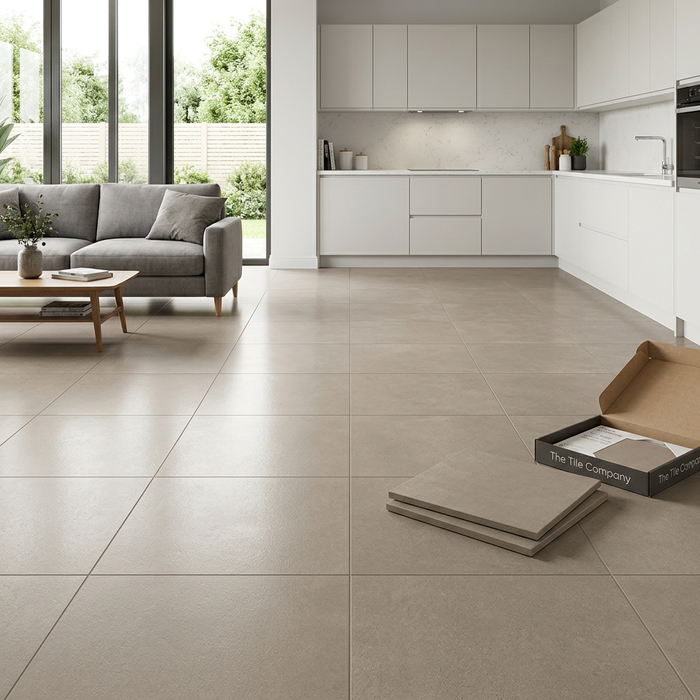 Dwell Greige 600x600mm Polished Finish Floor Tile (1.08m2 box) - image 3