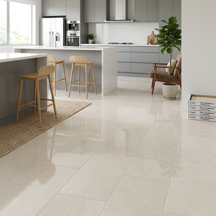 Dwell Pearl 450x900mm Polished Finish Floor Tile (1.215m2 box) - image 3