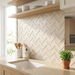 Dwell Pearl Chevron 308x351mm 3D Finish Wall Tile (0.43m2 box) - image 3
