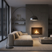 Dwell Smoke 300x600mm Matte Finish Floor Tile (1.26m2 box) - AI generated product/lifestyle image 3