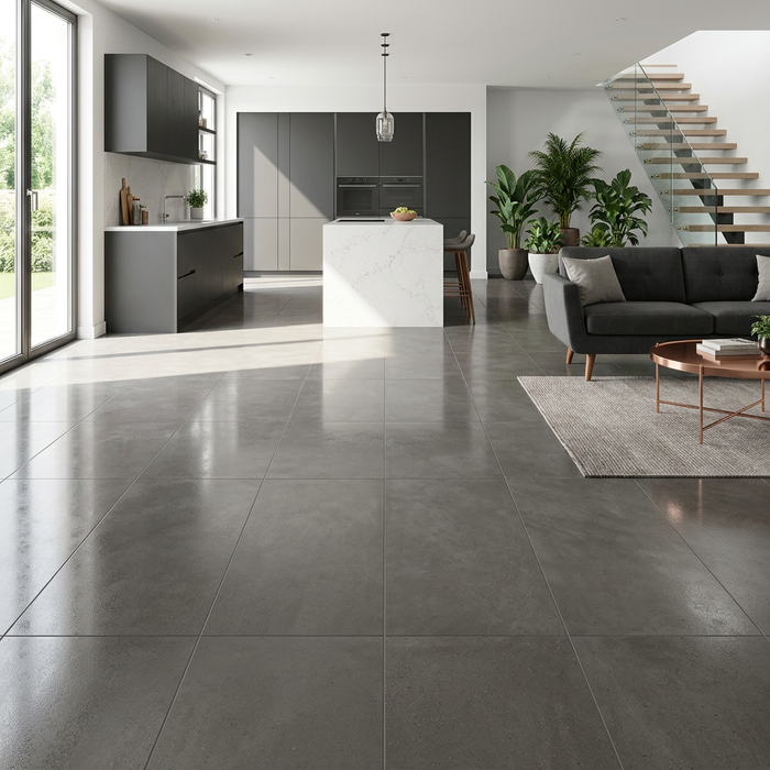 Dwell Smoke 450x900mm Polished Finish Floor Tile (1.215m2 box) - image 3