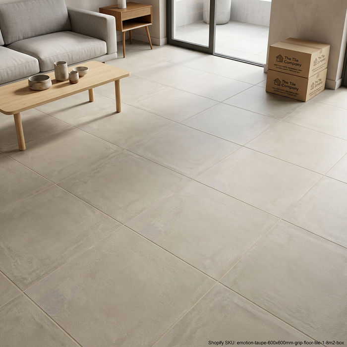 Emotion Taupe 600x600mm Grip Floor Tile (1.8m2 box) - image 3