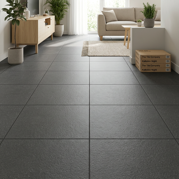 Kalksten Night 600x600mm Hammered Floor/Wall Tile (1.44m2 per box) - image 3