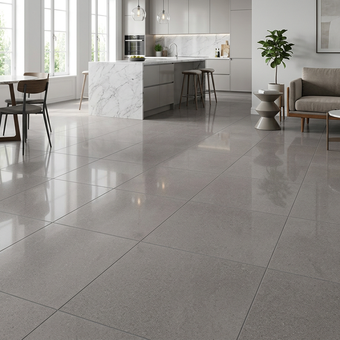 Kone Grey 600x600mm Polished Finish Floor Tile (1.08m2 box) - image 3