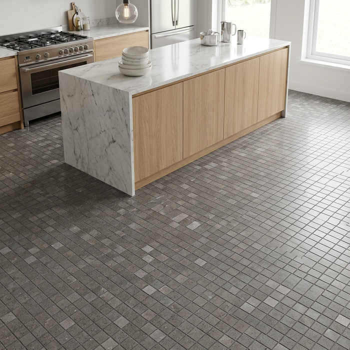 Kone Grey Mosaic Brick 304x304mm Floor Tile (0.92m2 box) - image 3