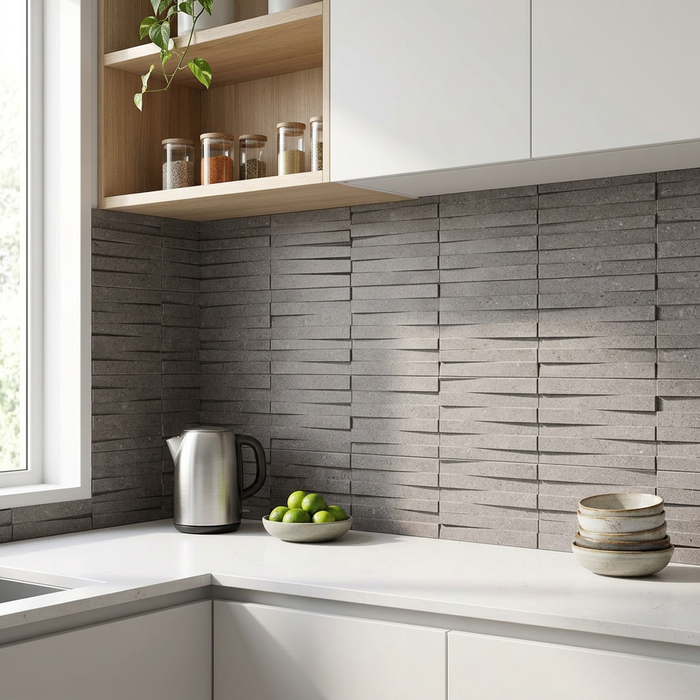 Kone Grey Pinnacle 300x300mm 3D Finish Wall Tile (0.54m2 box) - image 3