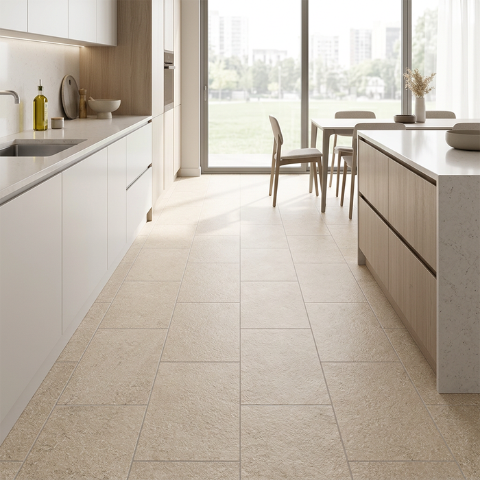 Lims Beige 375x750mm Bush Hammered Matte Finish Floor Tile (1.12m2 box) - image 3