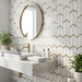 Marvel Chevron Bianco Fantastico 170x414mm sheet Polished White Body Wall Tile (0.42m2 box) - image 3
