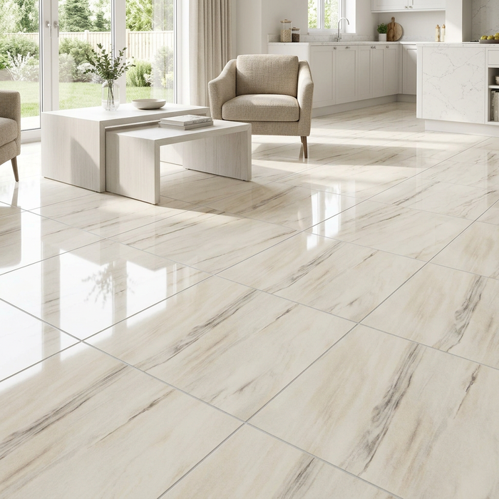 Marvel Dream Bianco Fantastico 600x600mm Polished Finish Floor Tile (1.08m2 box) - image 3