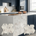 Marvel Dream Bianco Fantastico Hex 254x296mm Mosaic Tile (0.45m2 box) - image 3