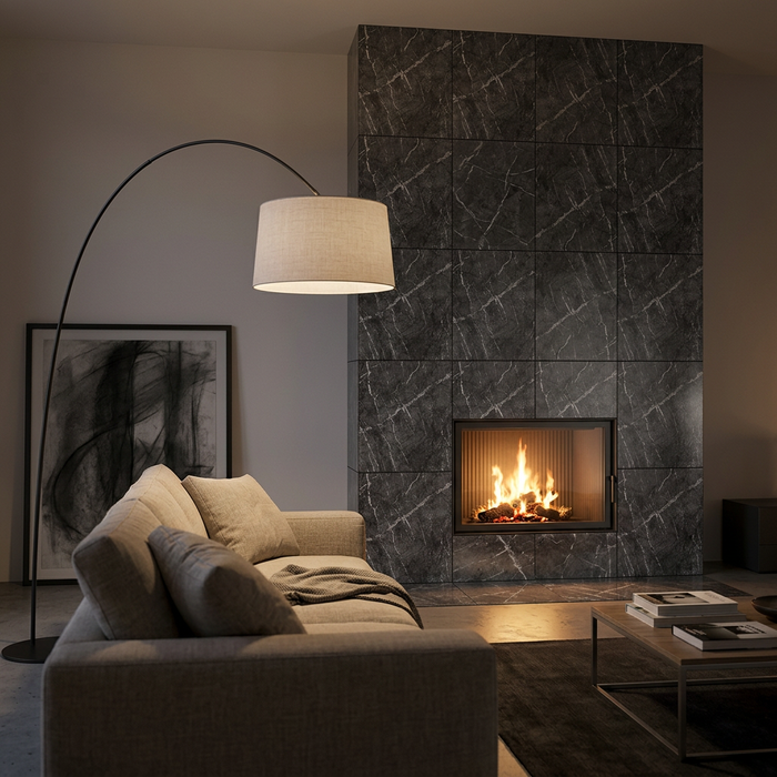 Marvel Dream Grigio Intenso 600x600mm Polished Finish Floor Tile (1.08m2 box) - AI generated product/lifestyle image 3