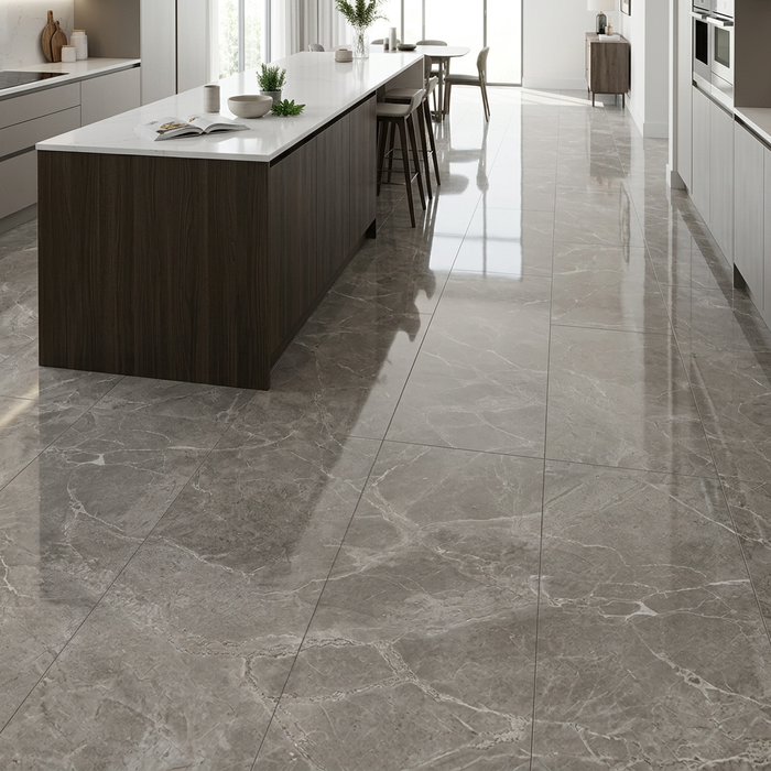Marvel Pro Grey Fleury 450x900mm Polished Finish Floor Tile (1.215m2 box) - image 3