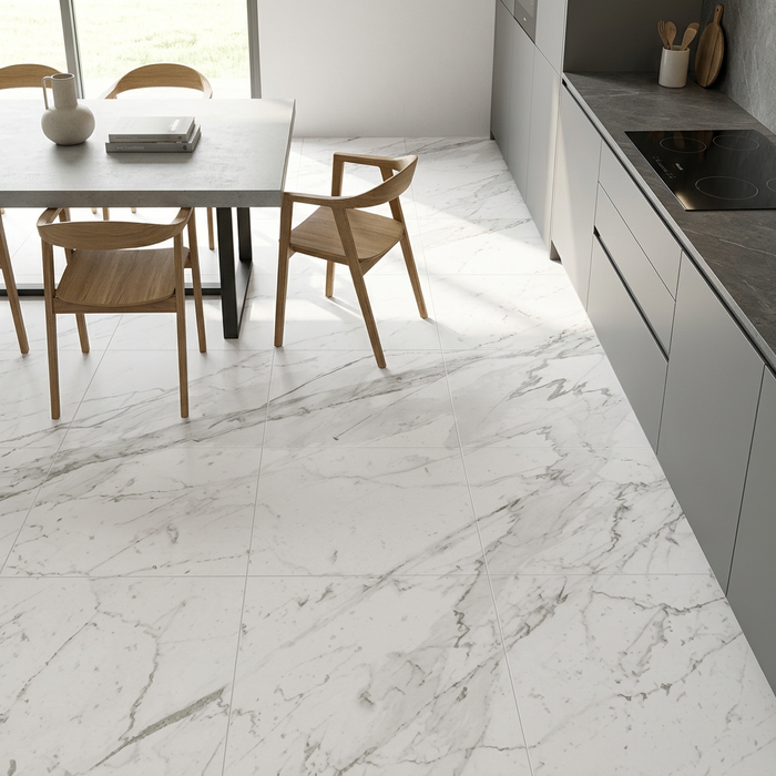Marvel Pro Statuario Select 600x600mm Matte Finish Floor Tile (1.08m2 box) - image 3