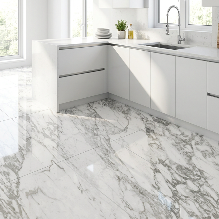 Marvel Pro Statuario Select 600x600mm Polished Finish Floor Tile (1.08m2 box) - image 3