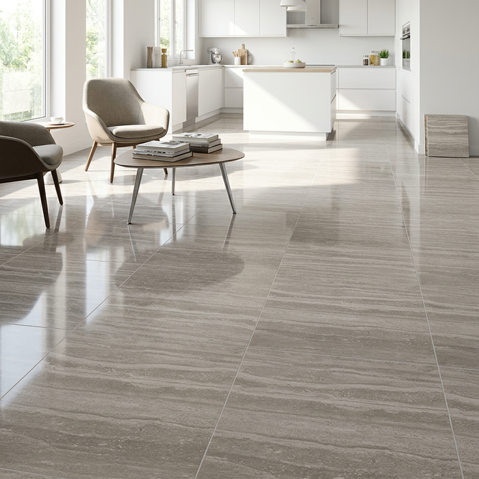 Marvel Pro Travertino Silver 600x600mm Polished Finish Floor Tile (1.08m2 box) - image 3