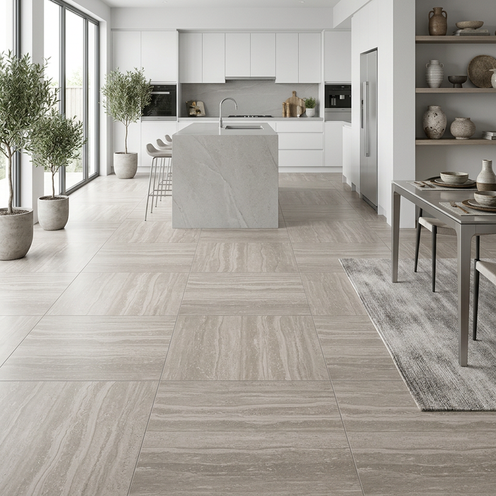 Marvel Pro Travertino Silver 600x600mm Satin Finish Floor Tile (1.08m2 box) - image 3
