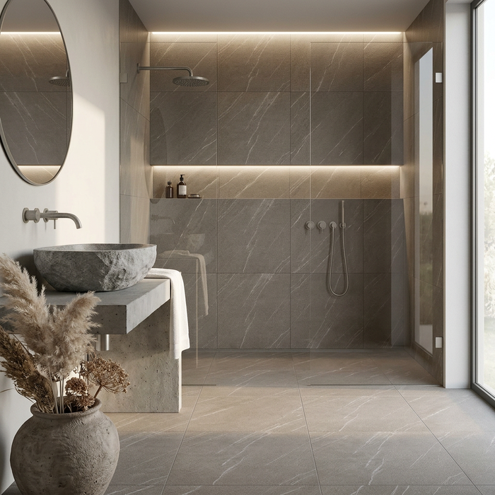 Marvel Stone Cardoso Elegant 600x600mm Matte Finish Floor Tile (1.08m2 box) - AI generated product/lifestyle image 3
