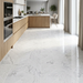 Marvel Stone Carrara Pure Chevron 225x229mm Polished Finish Floor Tile (0.31m2 box) - image 3
