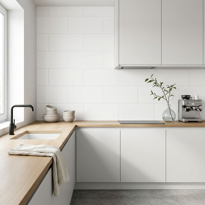 Pure White 300x600mm Matt Wall Tile (1.44m2 box) - image 3