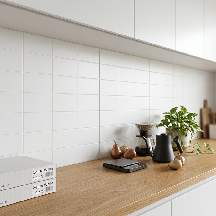 Sense White 100x300 Matt Pressed Edge White Wall Tile (1.2m2 box) - image 3