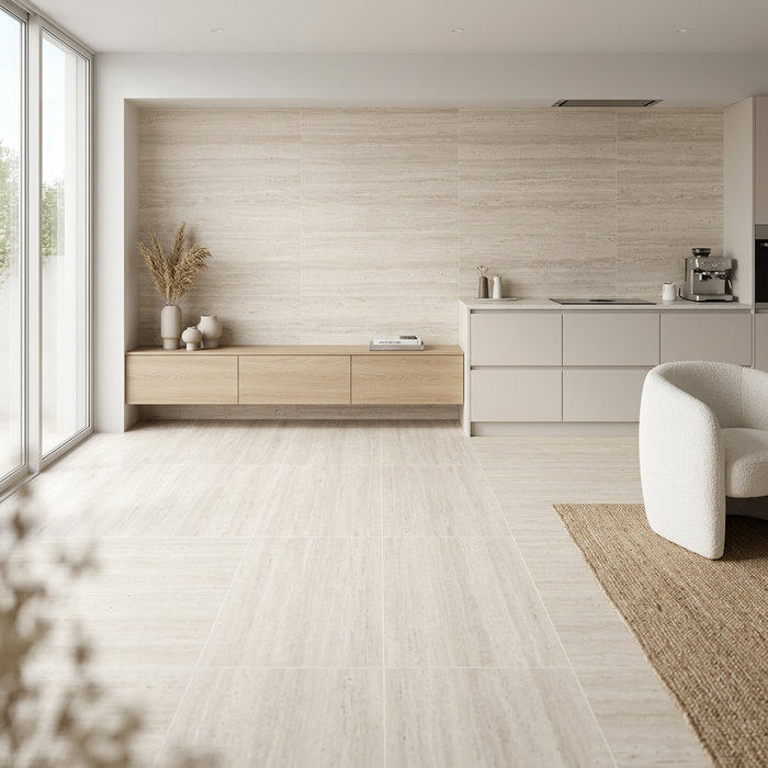 Sensi Roma Ivory Antique 3D 600x1200mm Floor/Wall Tile (1.44m2 per box) - image 3